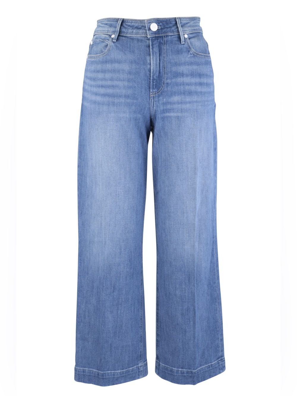 PAIGE DENIM High Rise Cropped Nellie Jeans